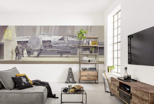 Komar Star Wars Classic RMQ Millenium Falcon Fotobehang 368x127cm 4 delig Sfeer | Yourdecoration.nl