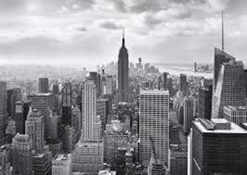 Komar NYC Black and White Fotobehang 368x254cm | Yourdecoration.nl