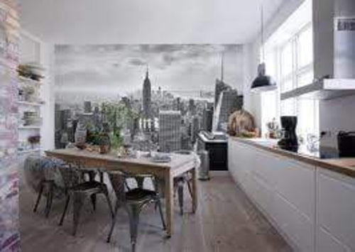 Komar NYC Black and White Fotobehang 368x254cm | Yourdecoration.nl