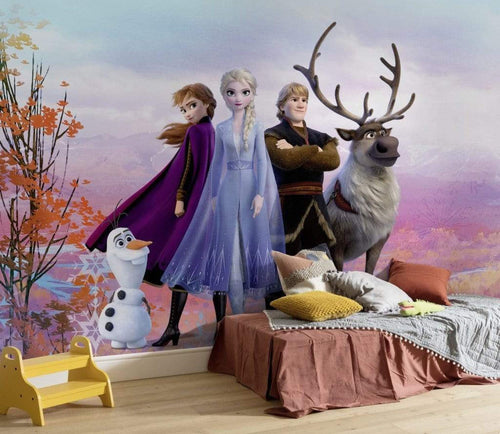 Komar Frozen Iconic Fotobehang 368x254cm 8 delig Sfeer | Yourdecoration.nl