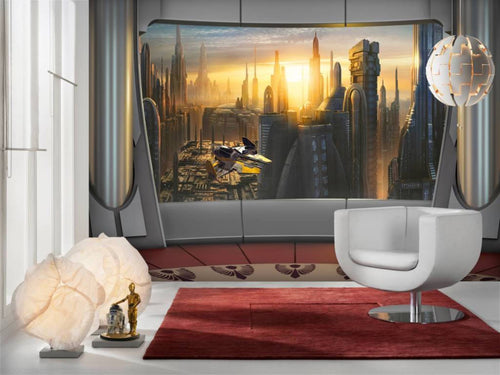 Komar Star Wars Coruscant View Fotobehang 368x254cm | Yourdecoration.nl