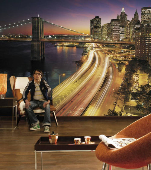 Komar NYC Lights Fotobehang National Geographic 368x254cm | Yourdecoration.nl