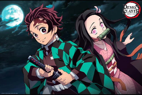 ABYstyle Demon Slayer Tanjiro & Nezuko Poster 91,5x61cm | Yourdecoration.nl