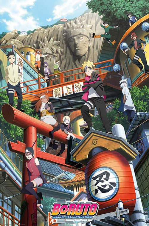 ABYstyle Boruto Groupe Konoha Poster 61x91,5cm | Yourdecoration.nl