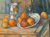 Paul CÃ©zanne  Bricco, bicchiere e piatto Kunstdruk 80x60cm | Yourdecoration.nl