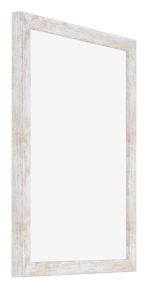 Catania MDF Fotolijst 24x32cm White Wash Voorzijde Schuin | Yourdecoration.nl