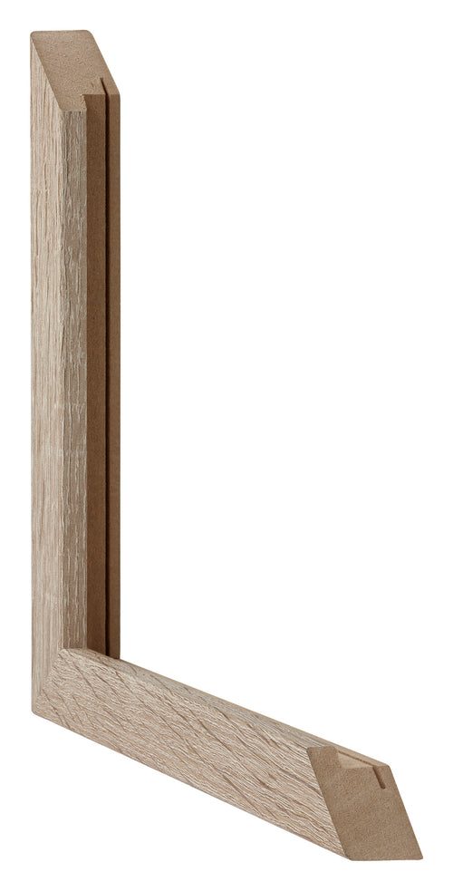 Catania MDF Fotolijst 32x45cm Eiken Detail Doorsnede | Yourdecoration.nl