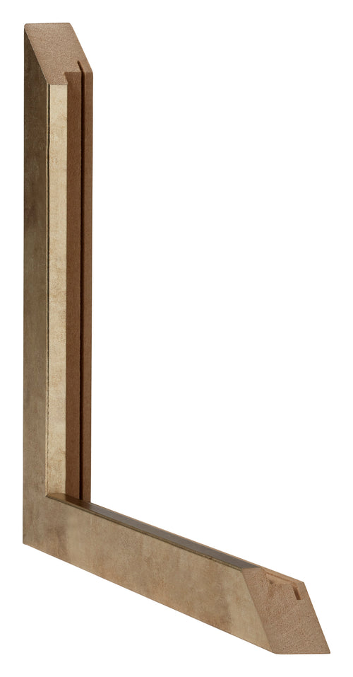 Catania MDF Fotolijst 32x45cm Goud Detail Doorsnede | Yourdecoration.nl