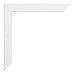 Catania MDF Fotolijst 32x45cm Wit Detail Hoek | Yourdecoration.nl