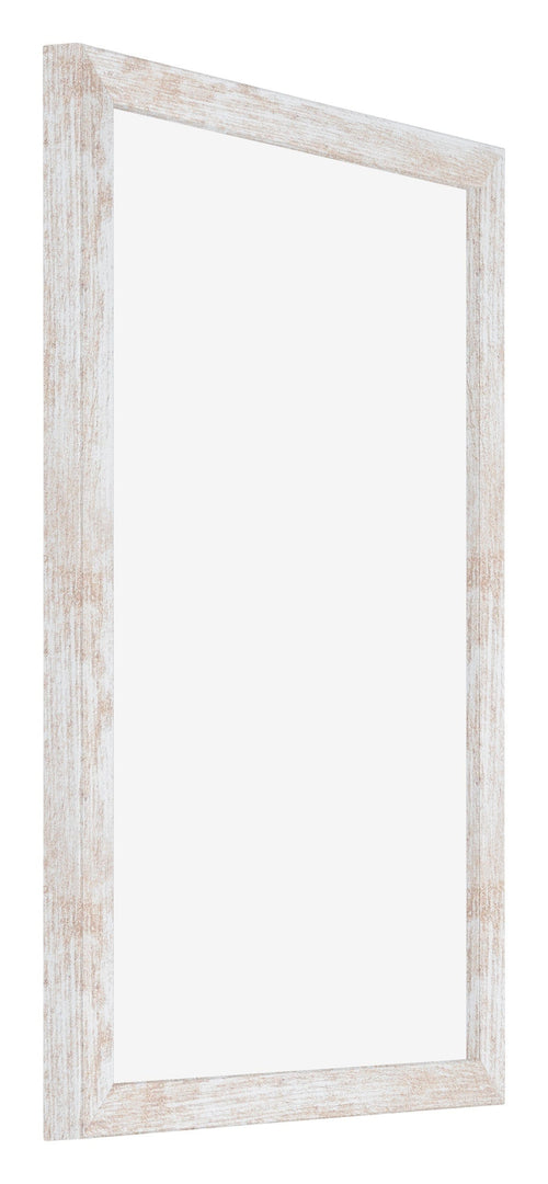 Catania MDF Fotolijst 50x75cm White Wash Voorzijde Schuin | Yourdecoration.nl