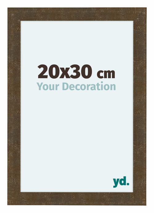 Como MDF Fotolijst 20x30cm Goud Antiek Voorzijde Maat | Yourdecoration.nl