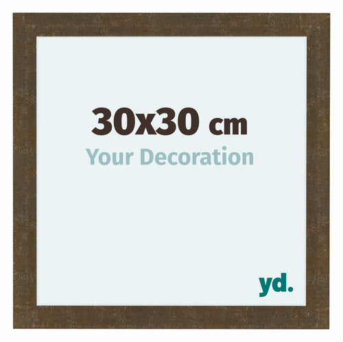 Como MDF Fotolijst 30x30cm Goud Antiek Voorzijde Maat | Yourdecoration.nl