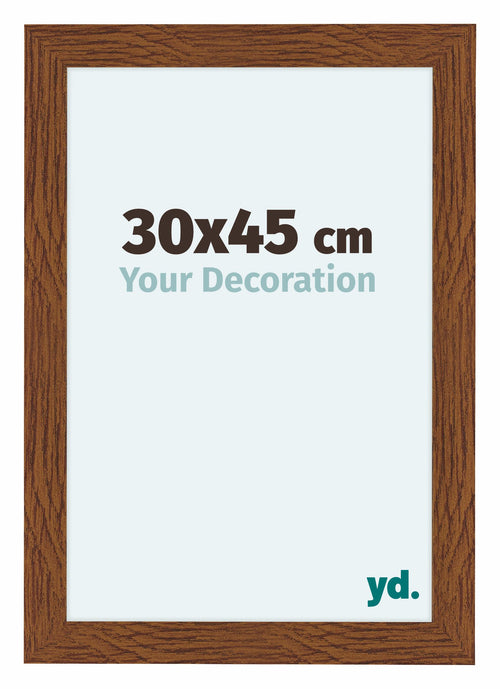 Como MDF Fotolijst 30x45cm Eiken Rustiek Voorzijde Maat | Yourdecoration.nl