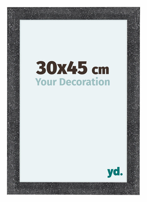 Como MDF Fotolijst 30x45cm Grijs Geveegd Voorzijde Maat | Yourdecoration.nl