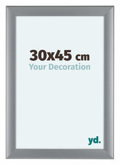 Como MDF Fotolijst 30x45cm Zilver Mat Voorzijde Maat | Yourdecoration.nl