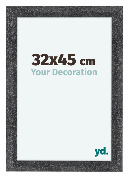 Como MDF Fotolijst 32x45cm Grijs Geveegd Voorzijde Maat | Yourdecoration.nl