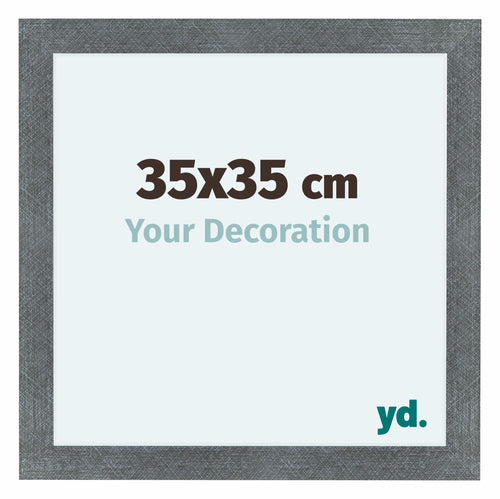 Como MDF Fotolijst 35x35cm Ijzer Geveegd Voorzijde Maat | Yourdecoration.nl