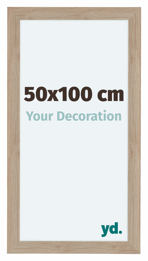 Como MDF Fotolijst 50x100cm Eiken Licht Voorzijde Maat | Yourdecoration.nl