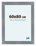 Como MDF Fotolijst 60x80cm Aluminium Geborsteld Voorzijde Maat | Yourdecoration.nl