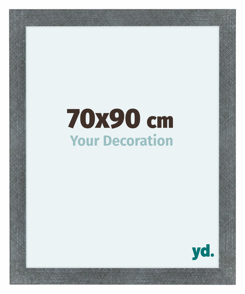 Como MDF Fotolijst 70x90cm Ijzer Geveegd Voorzijde Maat | Yourdecoration.nl