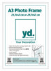 Aurora Aluminium Fotolijst 29 7x42cm A3 set van 2 Wit Voorzijde | Yourdecoration.nl