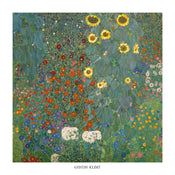 Gustav Klimt  Il giardino di compagna Kunstdruk 70x70cm | Yourdecoration.nl