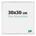 Kent Aluminium Fotolijst 30x30cm Zilver Hoogglans Voorzijde Maat | Yourdecoration.nl