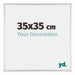 Kent Aluminium Fotolijst 35x35cm Zilver Hoogglans Voorzijde Maat | Yourdecoration.nl