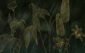 Komar Darkest Green Vlies Fotobehang 400x250cm 4 banen | Yourdecoration.nl