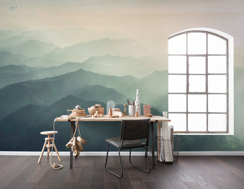 Komar Hazy Hills Vlies Fotobehang 400x250cm 4 banen Sfeer | Yourdecoration.nl