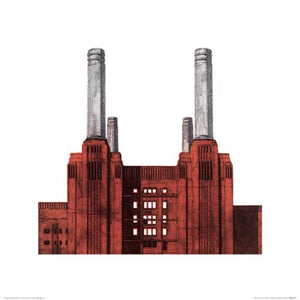 Kunstdruk Barry Goodman Battersea Power Station 40x40cm Pyramid PPR45517 | Yourdecoration.nl