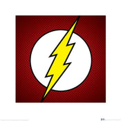 Kunstdruk Dc Comics The Flash Symbol 40x40cm Pyramid PPR45381 | Yourdecoration.nl