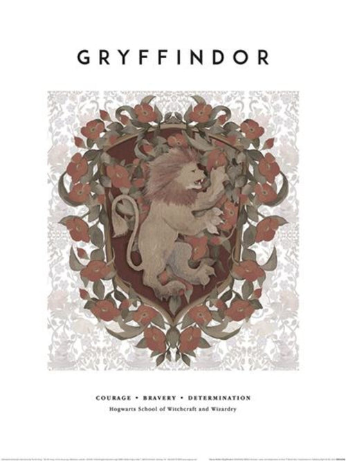 Kunstdruk Harry Potter Gryffindor 30x40cm Pyramid PPR54398 | Yourdecoration.nl