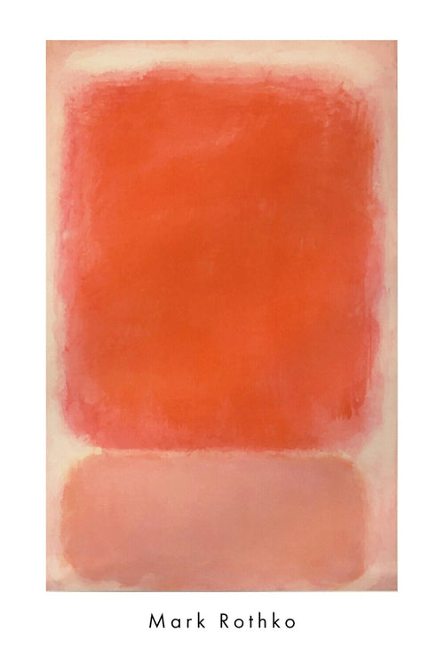 Kunstdruk Mark Rothko Red and Pink on Pink 1953 55 5x81 5cm MKR 953 PGM | Yourdecoration.nl