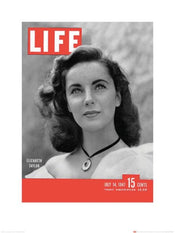 Kunstdruk Time Life Life Cover Elizabeth Taylor 60x80cm Pyramid PPR40203 | Yourdecoration.nl