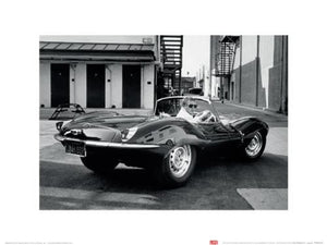 Kunstdruk Time Life Steve Mcqueen Jaguar 40x30cm Pyramid PPR44167 | Yourdecoration.nl