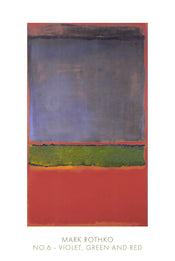 Mark Rothko  No. 6, 1951 Kunstdruk 61x91cm | Yourdecoration.nl