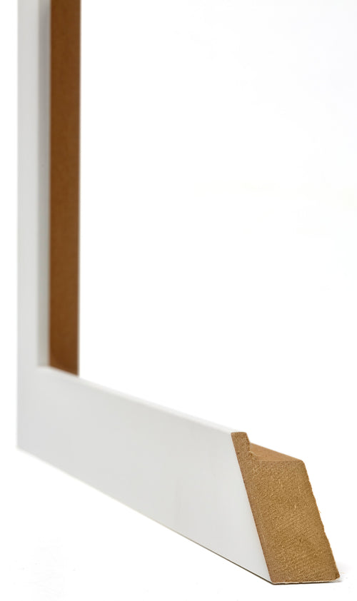 Mura MDF Fotolijst 18x24cm Wit Mat Detail Doorsnede | Yourdecoration.nl