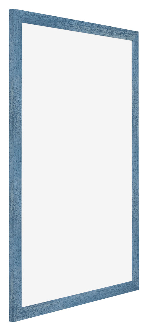 Mura MDF Fotolijst 25x35cm Helder Blauw Geveegd Voorzijde Schuin | Yourdecoration.nl