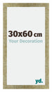 Mura MDF Fotolijst 30x60cm Goud Antiek Voorzijde Maat | Yourdecoration.nl