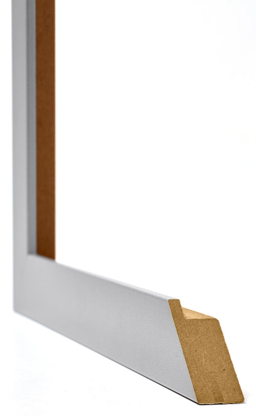 Mura MDF Fotolijst 32x45cm Mat Zilver Detail Doorsnede | Yourdecoration.nl