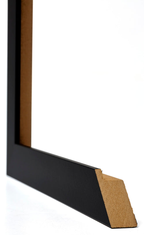 Mura MDF Fotolijst 33x98cm Zwart Mat Detail Doorsnede | Yourdecoration.nl