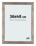 Mura MDF Fotolijst 36x48cm Metaal Vintage Voorzijde Maat | Yourdecoration.nl