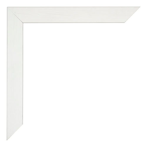 Mura MDF Fotolijst 61x91 5cm Wit Geveegd Detail Hoek | Yourdecoration.nl