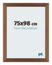 Mura MDF Fotolijst 75x98cm Koper Decor Voorzijde Maat | Yourdecoration.nl