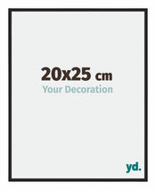 New York Aluminium Fotolijst 20x25cm Zwart Mat Voorzijde Maat | Yourdecoration.nl