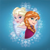 Grupo Erik Disney Frozen Anna En Elsa Kunstdruk 30X30cm | Yourdecoration.nl