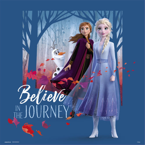 Grupo Erik Frozen Believe In The Journey Kunstdruk 30X30cm | Yourdecoration.nl