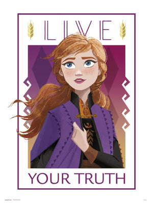 Grupo Erik Frozen Live Your Truth Kunstdruk 30X40cm | Yourdecoration.nl