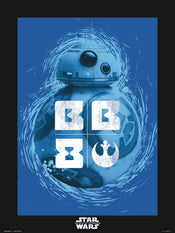 Grupo Erik Star Wars Episode Ix Bb 8 Blue Kunstdruk 30X40cm | Yourdecoration.nl